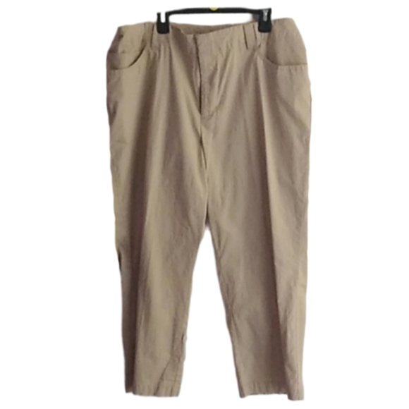 Women's Venezia Khaki Pants - Picture 2 of 9
